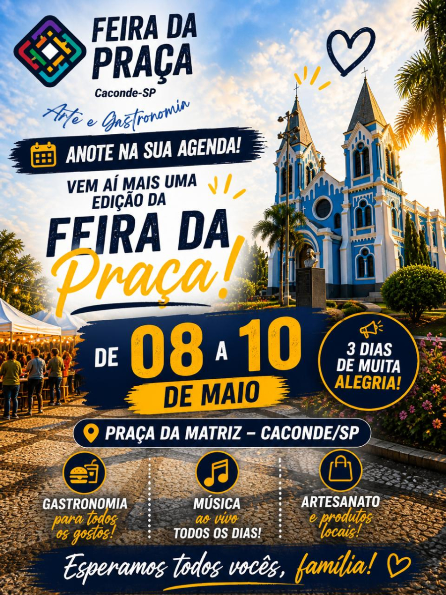 Feira da Praça tem programação especial para o Dia das Mães em Caconde
